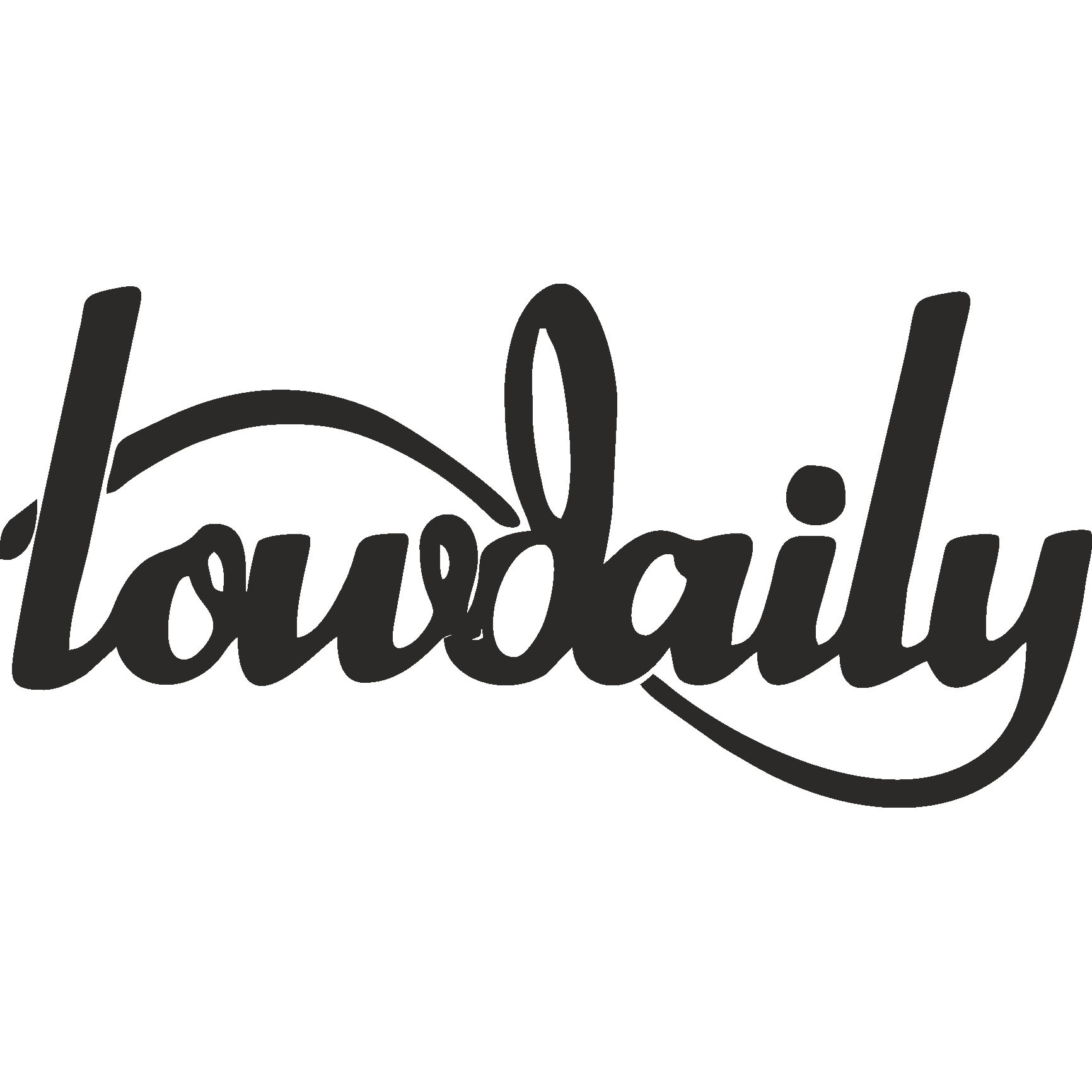 Sticker decorativ auto, Low daily, 20x10 cm
