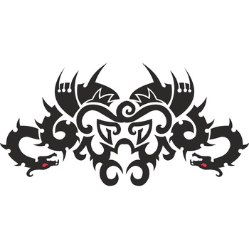 Sticker decorativ auto, Dragon abstract, 30x15 cm Sticker decorativ auto, Dragon abstract, 30x15 cm