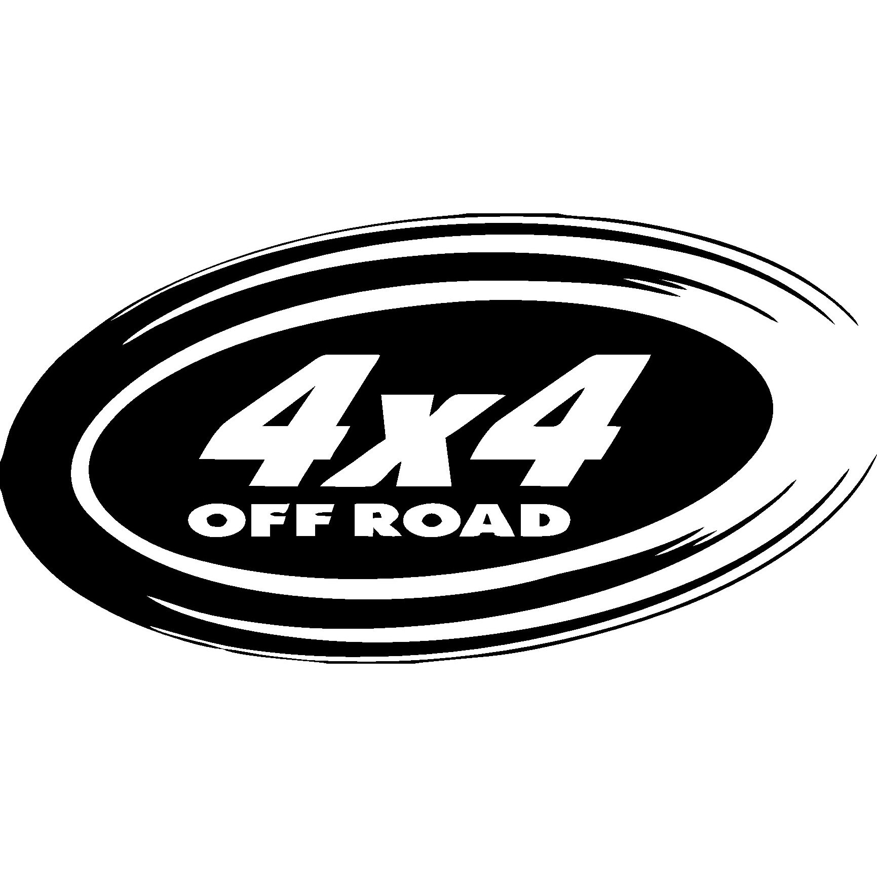 Sticker decorativ auto, 4x4 off road, 11x5 cm