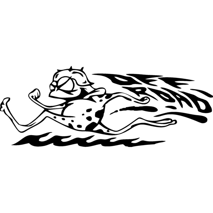 Sticker decorativ auto, Off road frog, 15x6 cm
