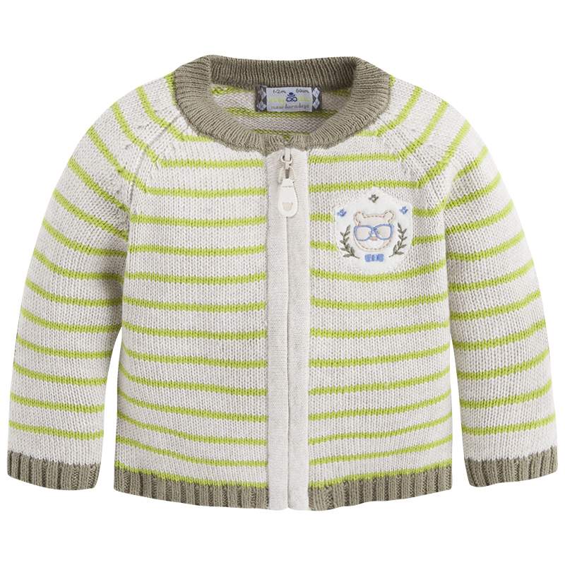 Pulover, Mayoral, cu fermoar, bebe baiat, multicolor, 12 luni