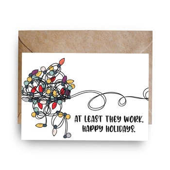 Felicitare de Craciun, Genette's ideas, Christmas Lights, 162x114mm Felicitare de Craciun, Genette's ideas, Christmas Lights, 162x114mm