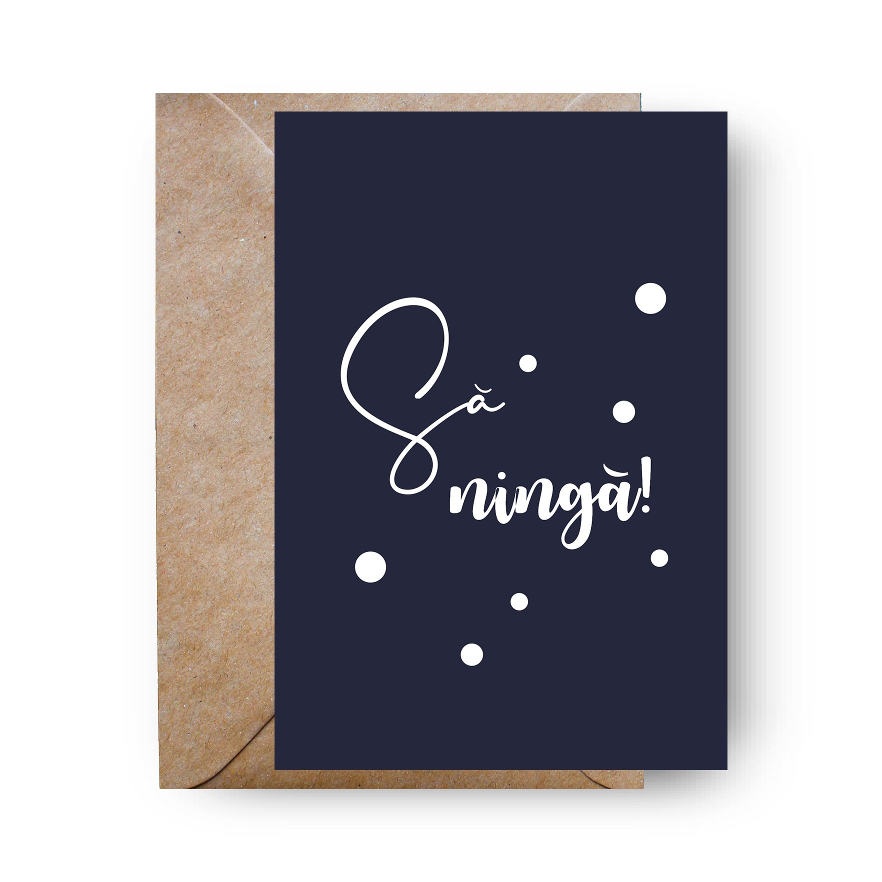 Felicitare de Craciun, Genette's ideas, Sa ninga, 162x114mm