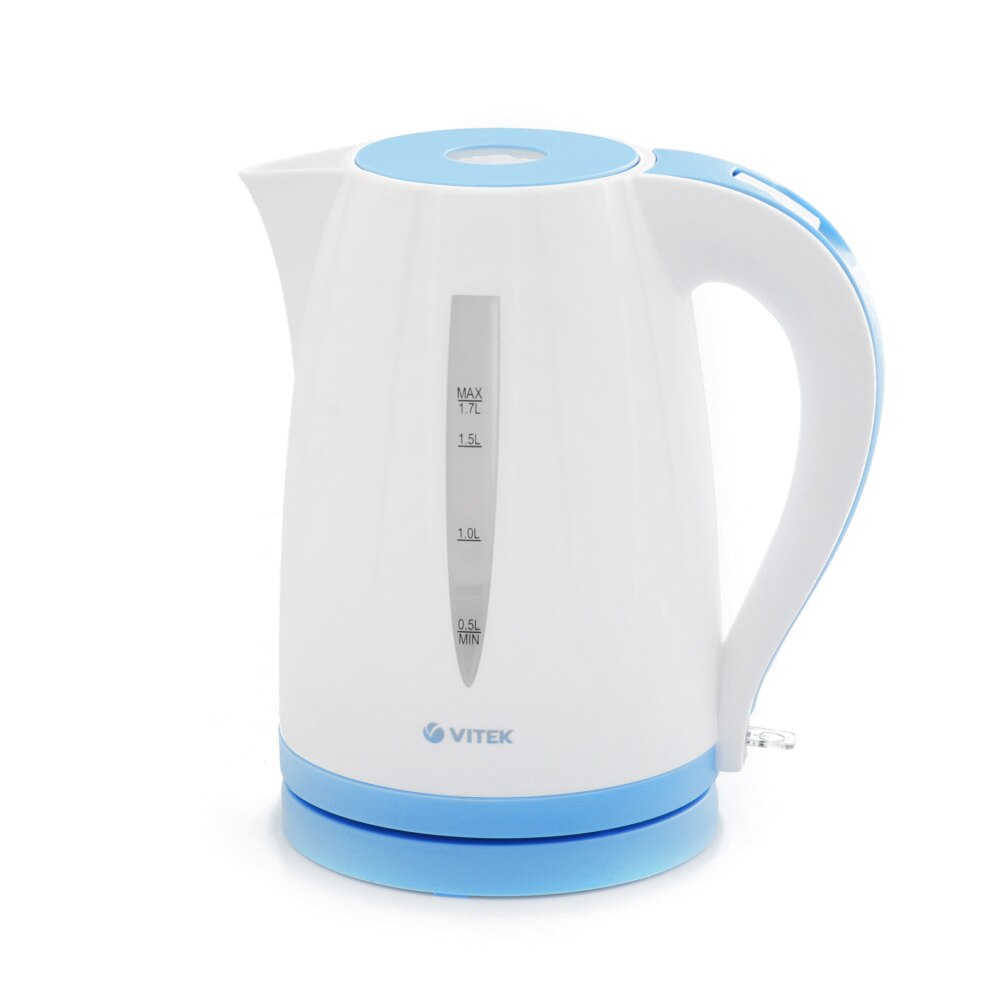 Fierbator de apa electric VITEK VT-7031, 1.7L, 2200W, Iluminare in timpul lucrului, protectia impotriva evaporarii, Alb