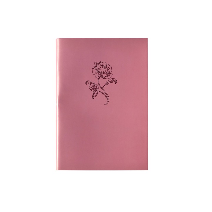 QUARTZ, Vonalas füzet A4, rózsa modell, 80 lap