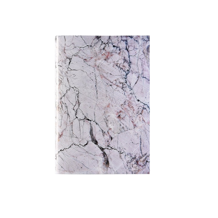QUARTZ, Matematika füzet A4, fehér márvány modell, 80 lap