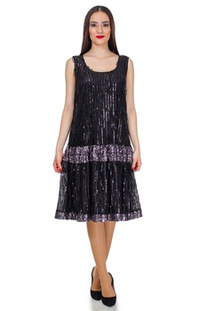 Rochie neagra, voal, Liza Panait, BT-26 Rochie neagra, voal, Liza Panait, BT-26