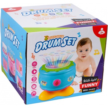 Toba muzicala pentru bebelusi 2 culori, Malplay 108134 Toba muzicala pentru bebelusi 2 culori, Malplay 108134