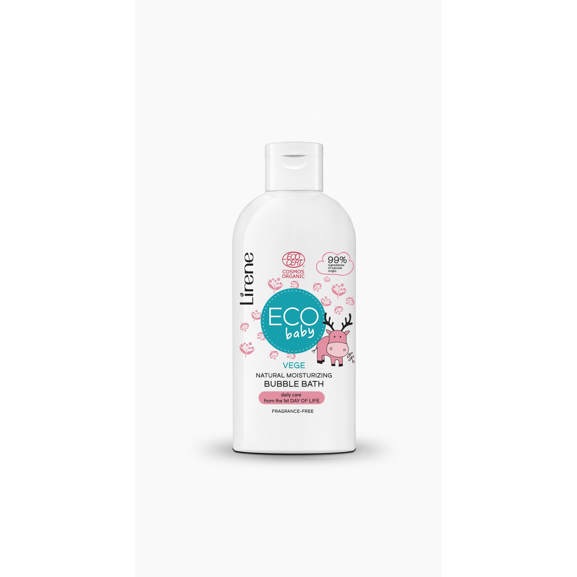 Spuma de baie hidratanta Eco Baby cu 99% ingrediente naturale pentru ingrijirea zilnica incepand cu prima zi de viata, 250ml