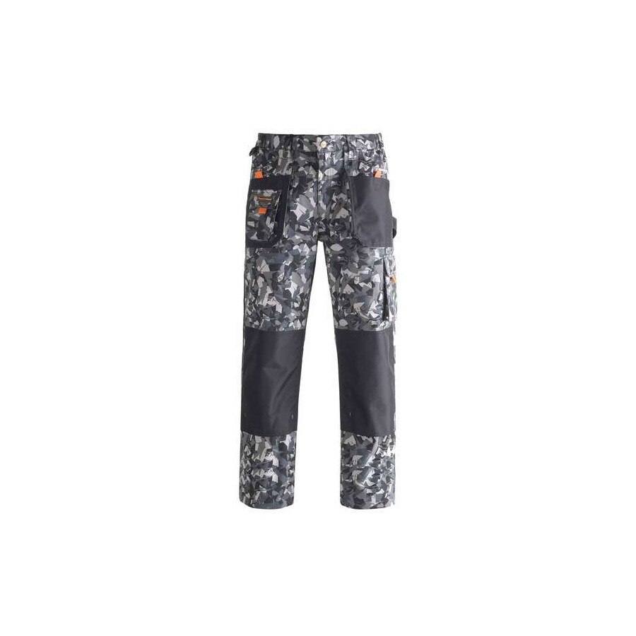 Pantaloni de protectie, Kapriol, SMART, gri camuflaj, XL