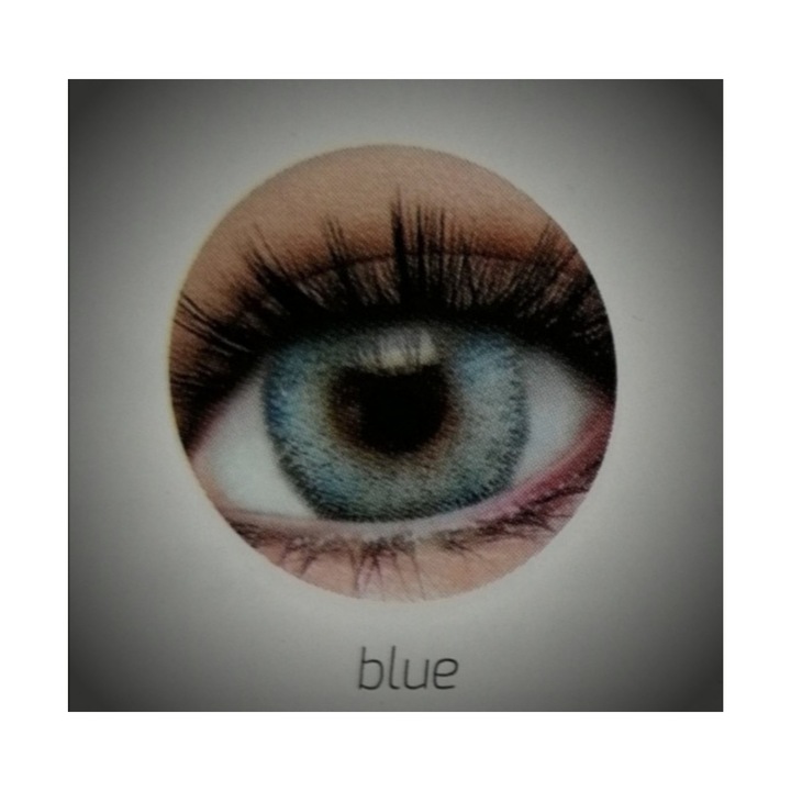 Комплект цветни лещи Luxe Blue -2.25, Едномесечни, 2 броя