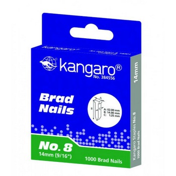 Capse tip cui nr.8, KANGARO NO-8, pentru TACKER TS-2313A, 1000/cutie Capse tip cui nr.8, KANGARO NO-8, pentru TACKER TS-2313A, 1000/cutie