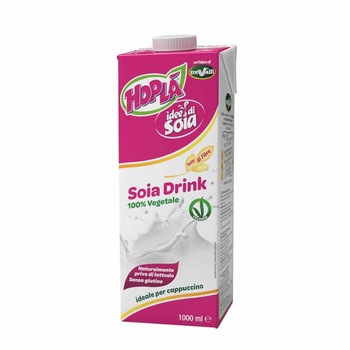Bautura din Soia cu Fibre Vegetale Hopla - UHT 1000ml Bautura din Soia cu Fibre Vegetale Hopla - UHT 1000ml