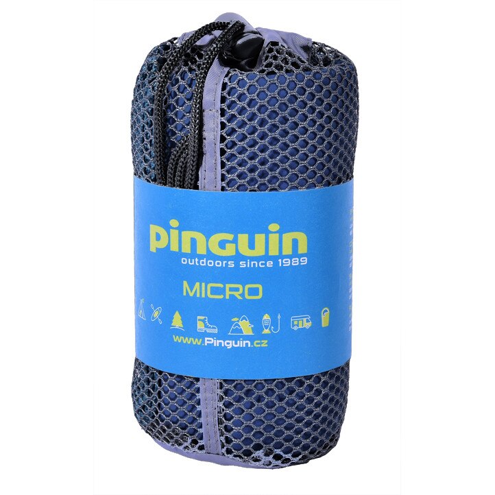 Prosop microfibra Pinguin XL, 75x150cm, gri