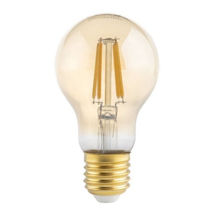 Bec Vintage LED cu filament 8W (54W), 700 lm, forma A60, auriu, lumina calda, 2500K, Optonica