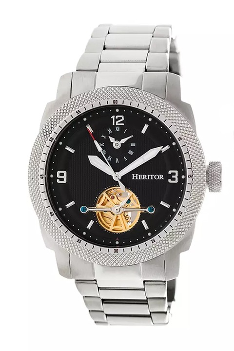 Ceas de barbati Helmsley, Heritor, Automat, Argintiu/Negru