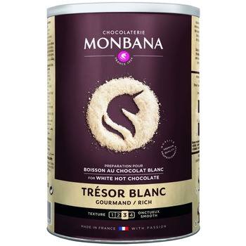 Ciocolata calda Monbana Tresor Blanc, alba, 500g Ciocolata calda Monbana Tresor Blanc, alba, 500g