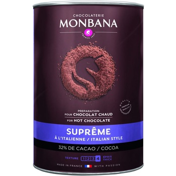 Ciocolata calda Monbana Supreme Italian Style, 1kg Ciocolata calda Monbana Supreme Italian Style, 1kg