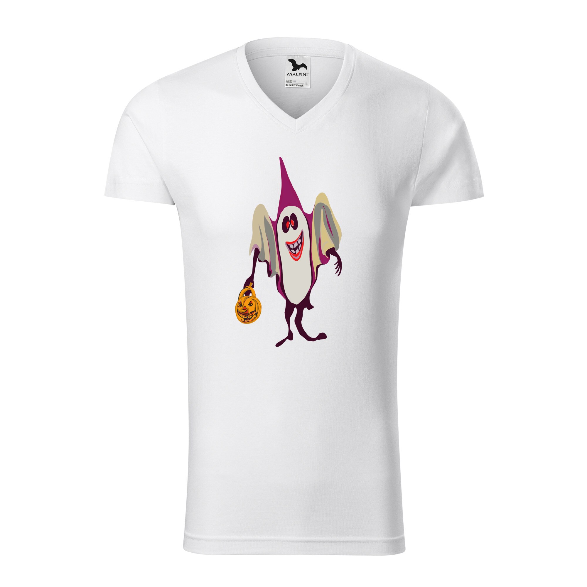 Tricou barbati, Malfini, Ghost Halloween, Alb, L