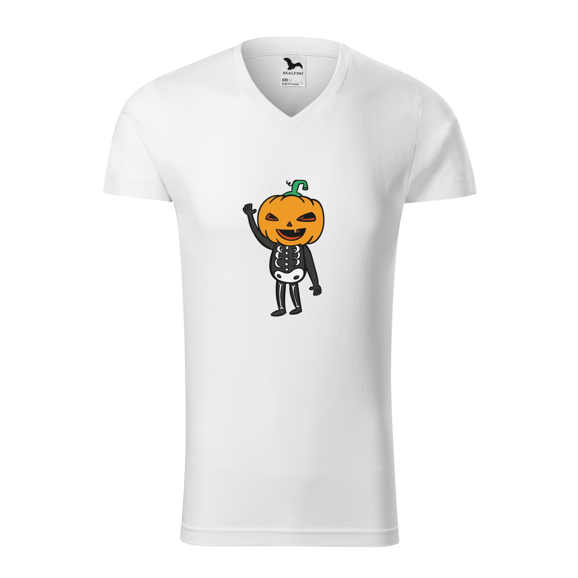 Tricou barbati, Malfini, Skeleton Halloween, Alb, L