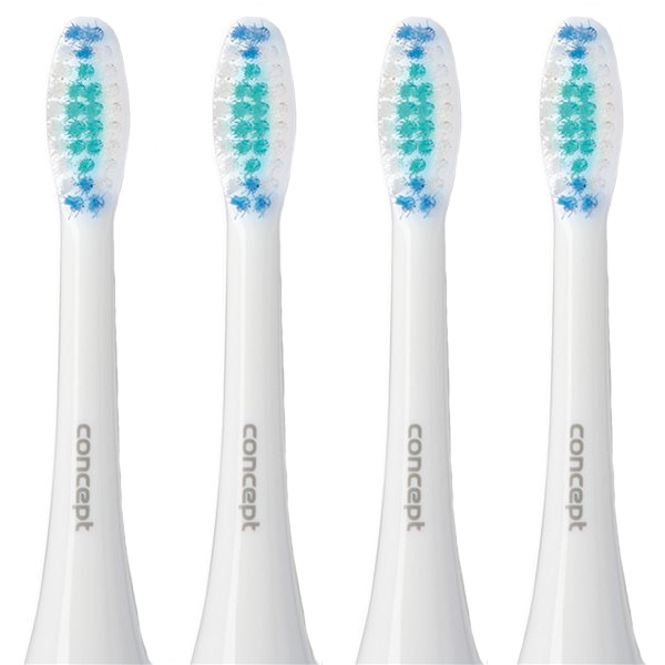 Set capete periuta sonica Concept ZK001 Daily Clean 4 capete, pentru modelele ZK4000/10/30/40