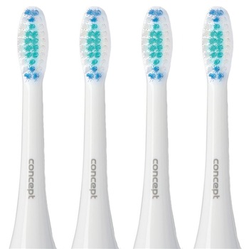 Set capete periuta sonica Concept ZK001 Daily Clean 4 capete, pentru modelele ZK4000/10/30/40 Set capete periuta sonica Concept ZK001 Daily Clean 4 capete, pentru modelele ZK4000/10/30/40