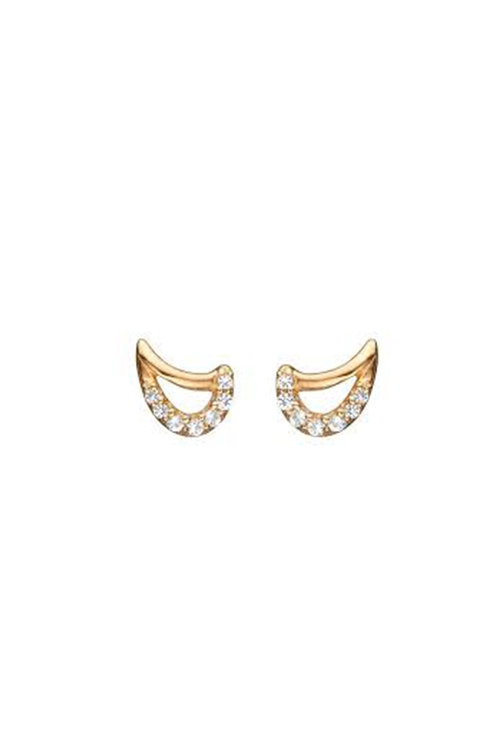 Christina Jewelry&Watches, Cercei de argint veritabil 925 placati cu aur de 18K, Auriu