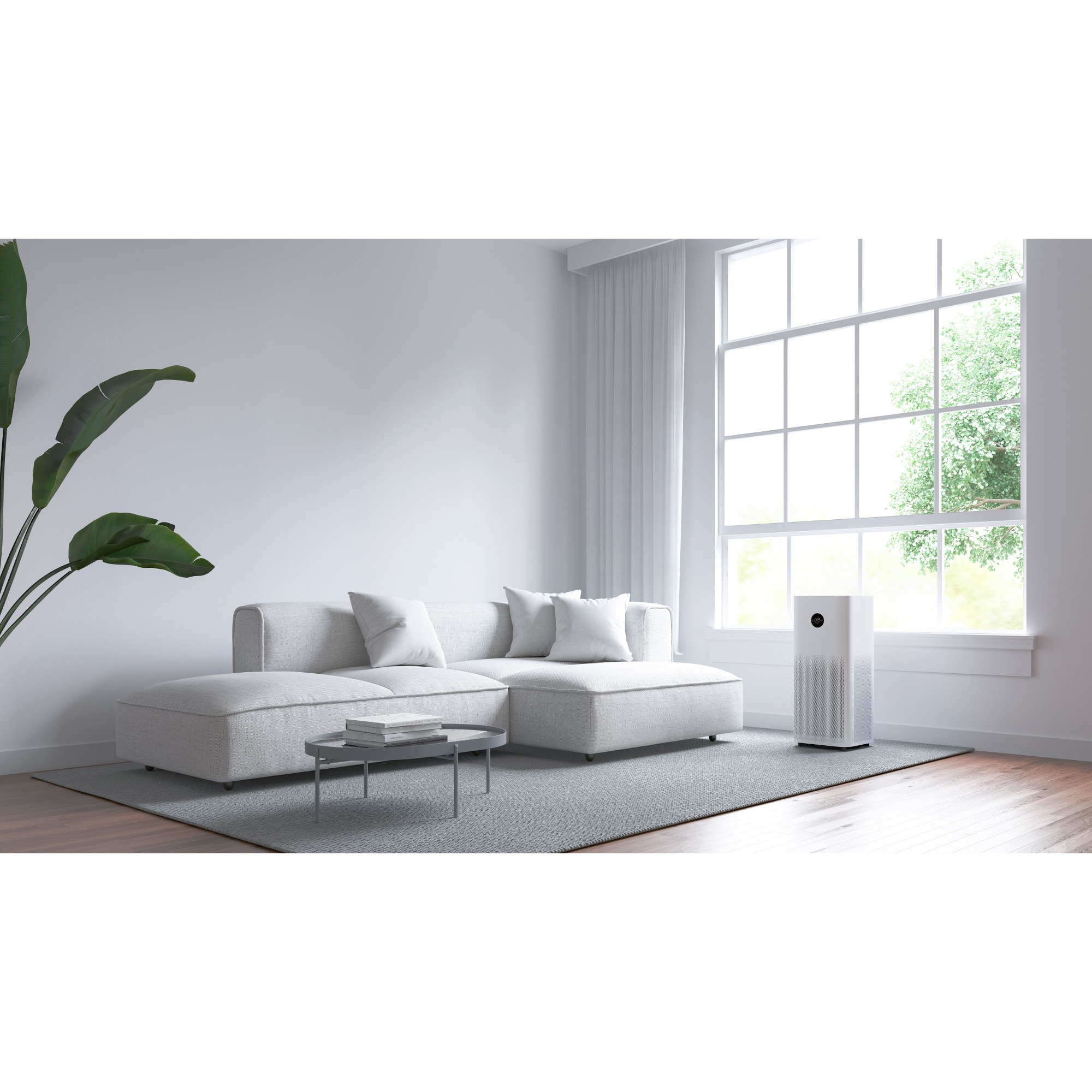 Xiaomi Mi Air Purifier Pro H, Purificatore d'Aria PRO H, Filtro HEPA, Area  di copertura 200m²/h, Controllo tramite Google Assistant, Alexa e Mi Home;  Display touch OLED, Bianco, Versione italiana : 