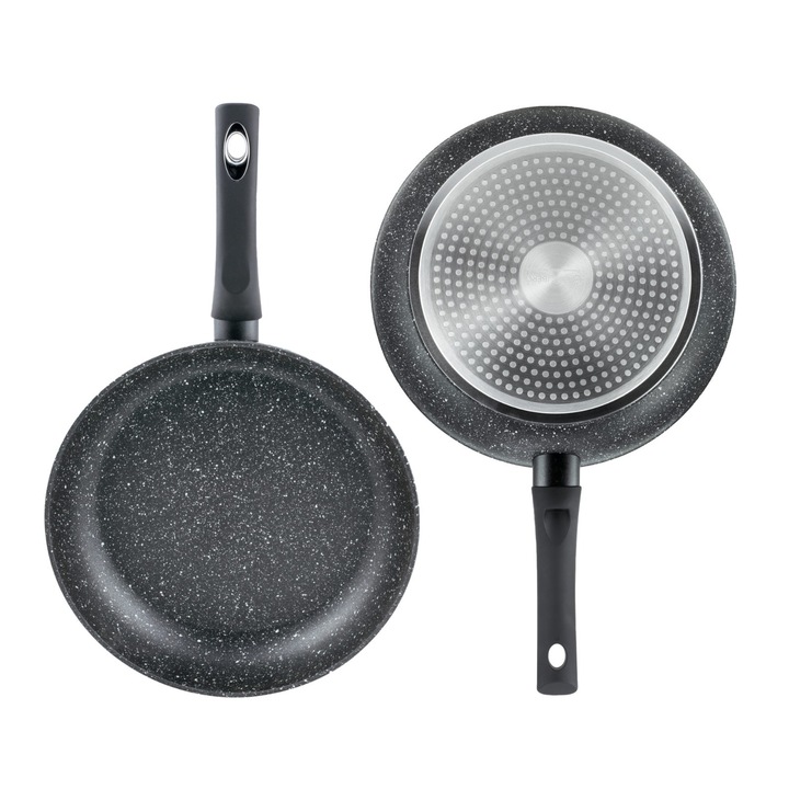 Tigaie Edenberg aluminiu presat cu strat din marmura, 20CM, EB4101