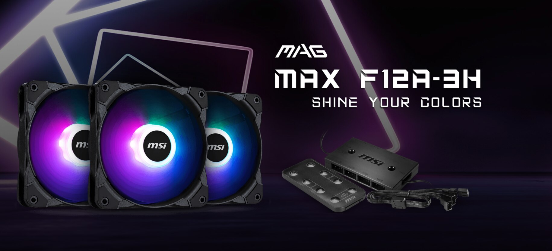 Câble 1 à 3 MSI MAX F12A-3 Compatible - Extension Ventilateur Avec Tampons Anti-Vibrations