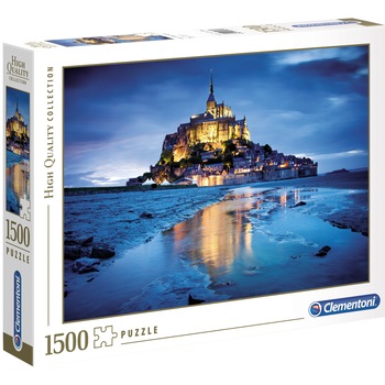 Puzzle Clementoni - Le Mont Saint-Michel, 1500 piese Puzzle Clementoni - Le Mont Saint-Michel, 1500 piese