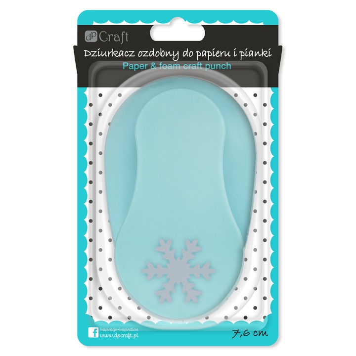 Perforator cu model fulg , Dp Craft , 7.5 cm pentru hartie si foam