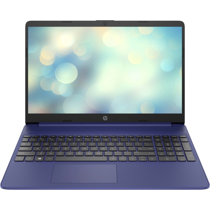 Лаптоп HP 15s-eq0081nq, 15.6", AMD Ryzen™ 7 3700U, RAM 8GB, SSD 256GB, AMD Radeon™ RX Vega 10, Free DOS, Indigo Blue
