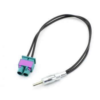 Adaptor antena, Audi, Fiat, Mercedes, Peugeot, Seat, Skoda, VW, DIN mufa, Fakra mufa x2, T138989 Adaptor antena, Audi, Fiat, Mercedes, Peugeot, Seat, Skoda, VW, DIN mufa, Fakra mufa x2, T138989