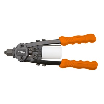 Cleste pentru nituri, aluminiu/cupru/otel/inox, 2.4 - 4.8 mm, 275 mm, Neo 18-107 Cleste pentru nituri, aluminiu/cupru/otel/inox, 2.4 - 4.8 mm, 275 mm, Neo 18-107