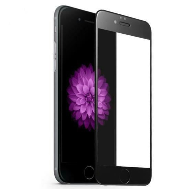 Edzett üveg védőfólia Glass Pro + 3D teljes kijelző lefedettség és ívelt élek iPhone 6 Plus / 6S Plus készülékhez, fekete