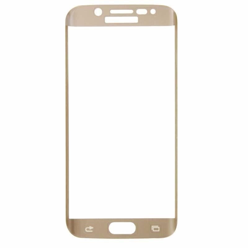 Folie Sticla Temperata Nano Slim Full Display Pentru Samsung Galaxy S6 Edge Gold Champagne