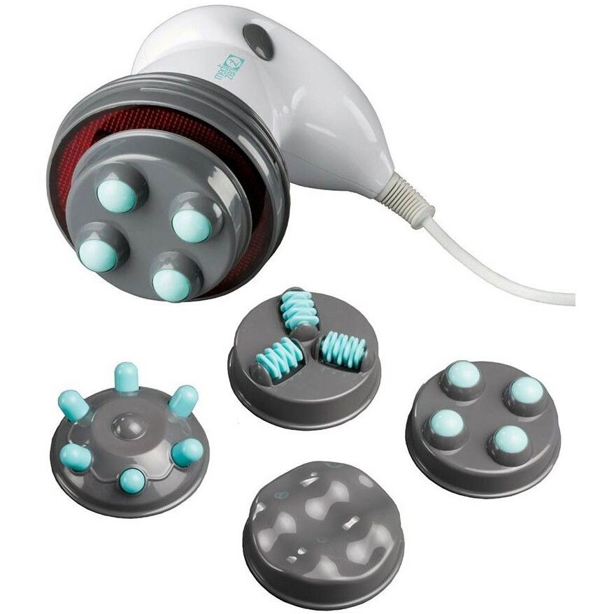 Aparat masaj anticelulitic Medicura M240N, 15 W, 4 accesorii, Alb
