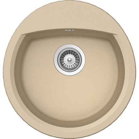 Kit chiuveta Schock Manhattan R-100 470 x 490 mm si baterie Schock Cosmo Moonstone Cristalite