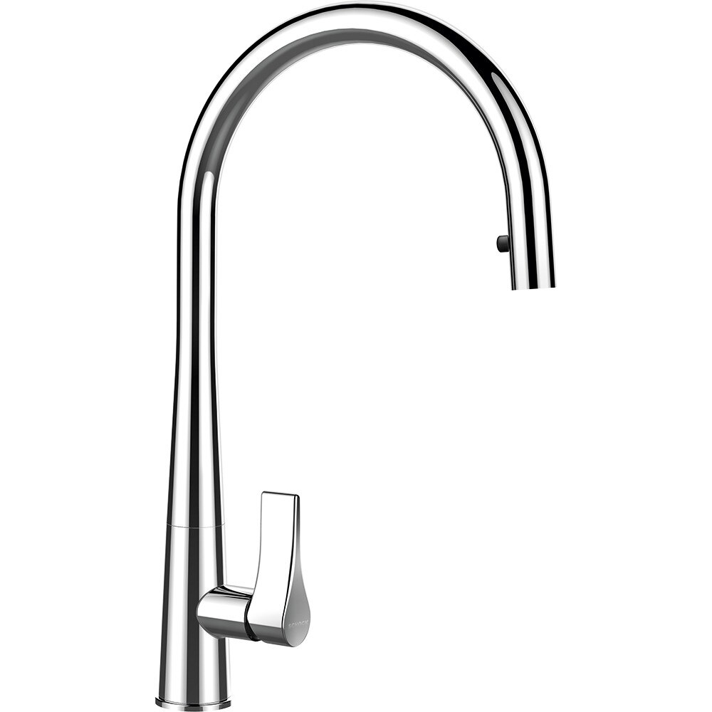 Baterie Crom Schock Gota cu Dus Extractibil, finisaj crom, rotatie tija la 360 grade