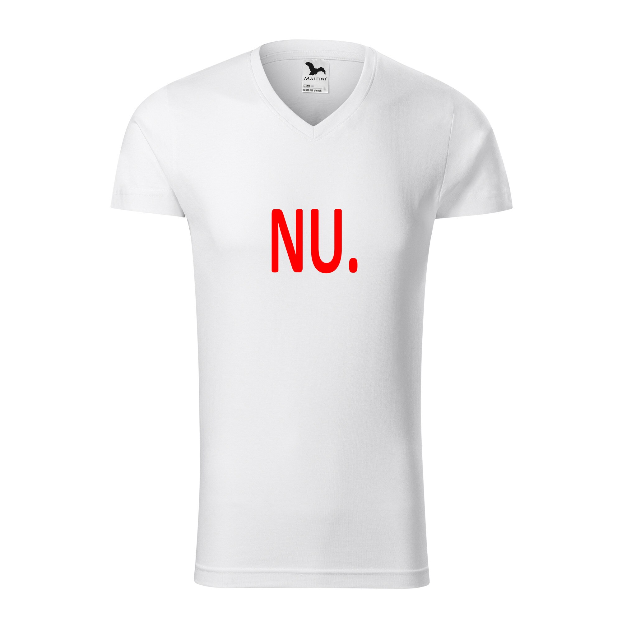 Tricou barbati, Malfini, Nu, Alb, L