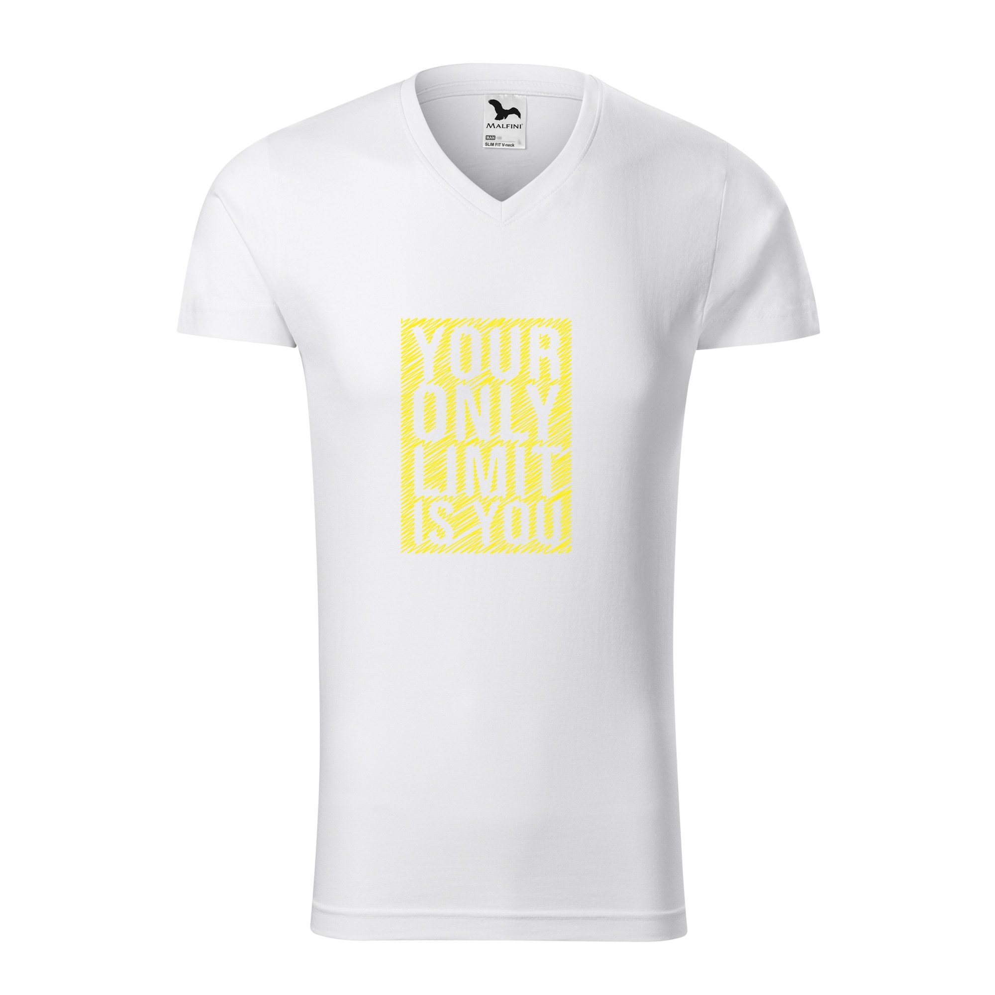 Tricou barbati, Malfini, Your only limit is you, Alb, L
