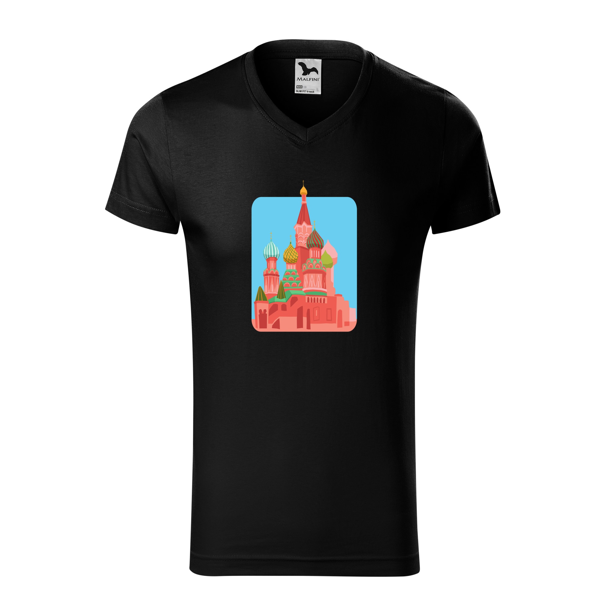 Tricou barbati, Malfini, Kremlin, Negru, XL