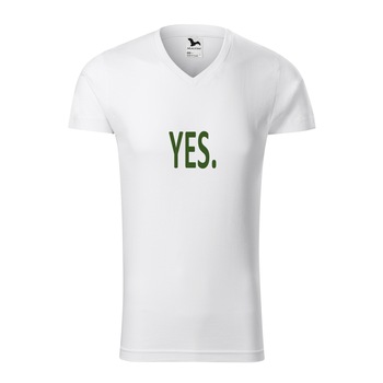 Tricou barbati, Malfini, Yes, Alb, M Tricou barbati, Malfini, Yes, Alb, M