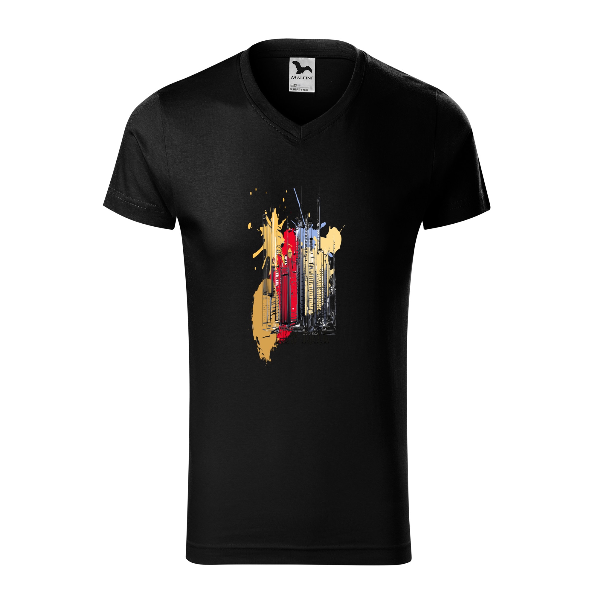 Tricou barbati, Malfini, New York Style, Negru, L