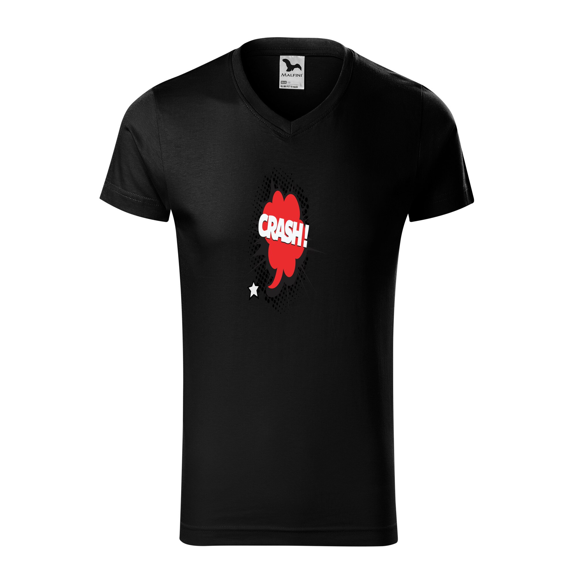 Tricou barbati, Malfini, Comic Crash, Negru, L