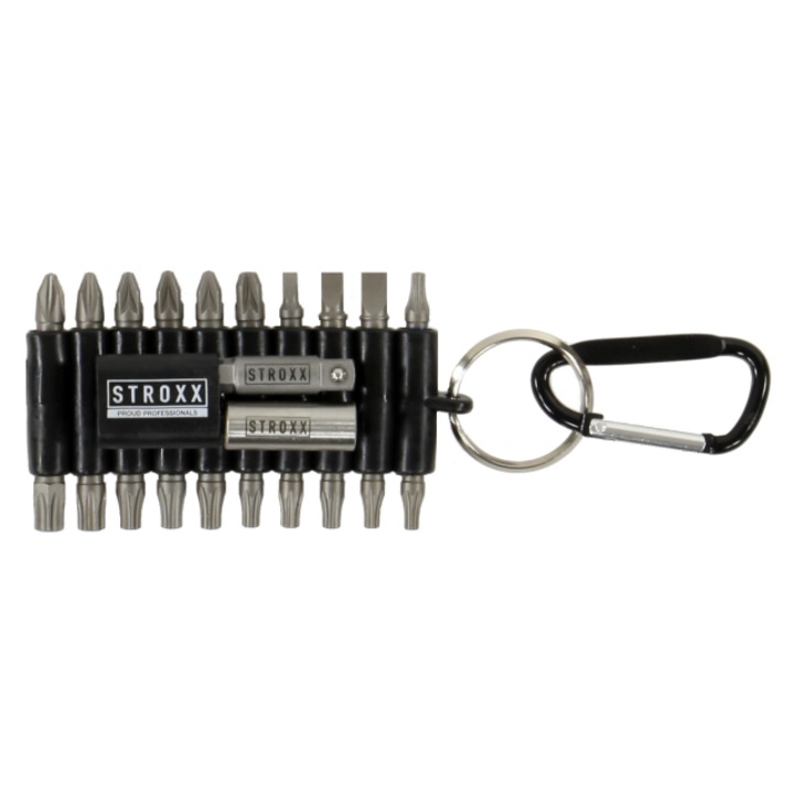 Set biti STROXX 22 piese in husa de cauciuc cu inel de prindere la curea