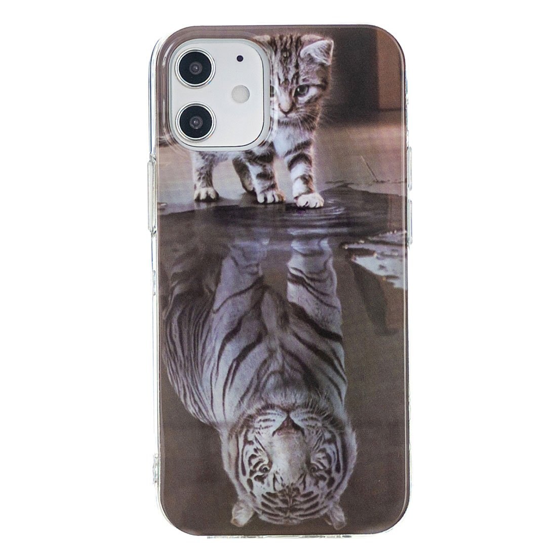 Husa silicon Apple iPhone 12 Mini model Tiger Soul, Silicon, TPU Viceversa Multicolor