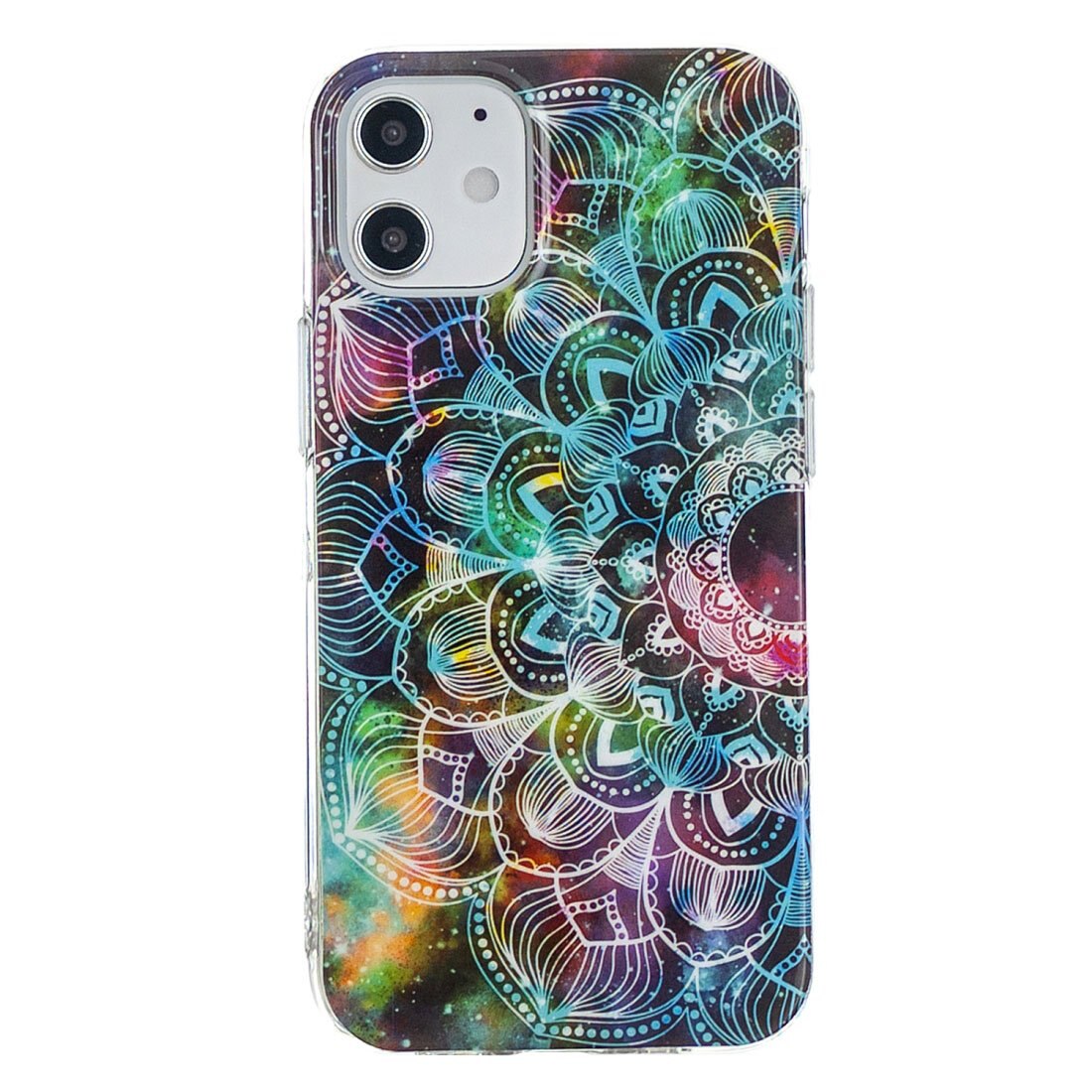 Husa silicon Apple iPhone 12 Mini Fosforescent model Mythic Mandala, Silicon, TPU Viceversa Multicolor