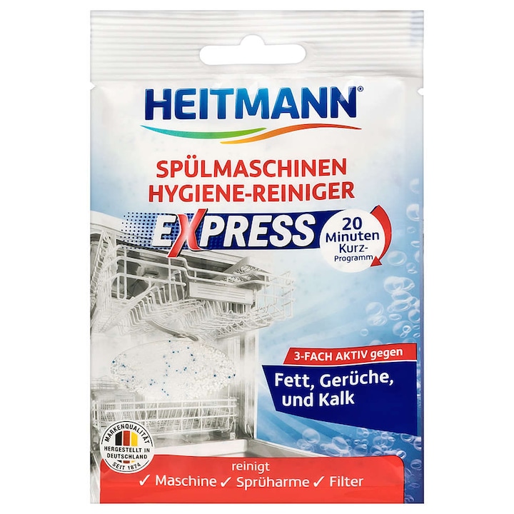 Heitmann higiéniás Mosogatógép tisztító por 30g